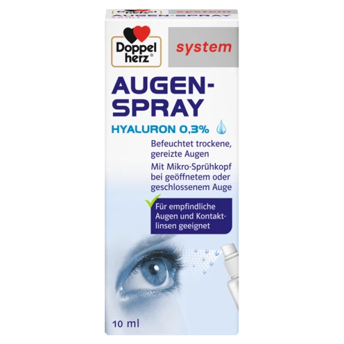 Abbildung der Produktverpackung Doppelherz system AUGEN-SPRAY Frontansicht